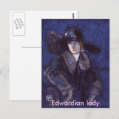 EDWARDIAN LADY POSTKARTE (Vorne/Hinten)