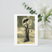 Edwardian Lady Postkarte (Stehend Vorderseite)