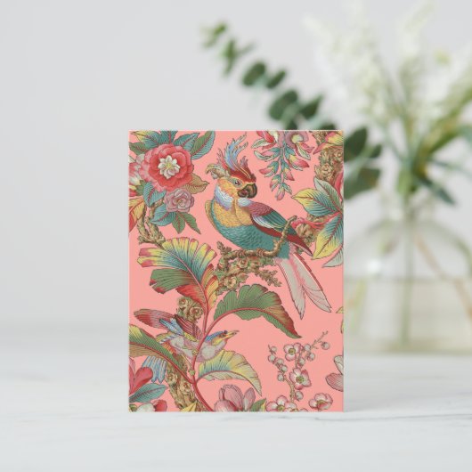 Edwardian Parrot ~ Duchess Postkarte (Stehend Vorderseite)