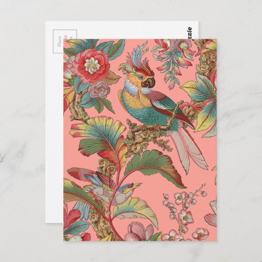 Edwardian Parrot ~ Duchess Postkarte (Vorne/Hinten)
