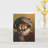 Edwardian Vixen Greetings Card Karte (Gelbe Blume)