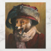 Edwardian Vixen Wine Label Weinetikett (Einzelnes Label)