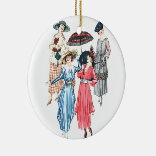 Edwardian Women Fashion Ornament für Frühjahr Somm (Rechts)