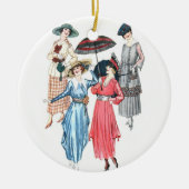 Edwardian Women Fashion Ornament für Frühjahr Somm (Vorne)
