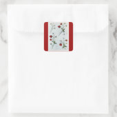 Edwardianische Erdbeeren Aufkleber (Tasche)