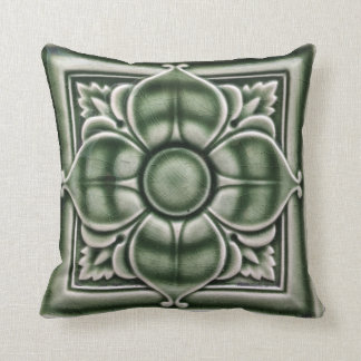 Edwardianische Fliesenkissen Kissen