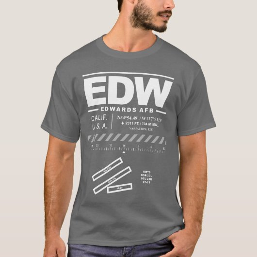 Edwards Air Force Base EDW T-Shirt (Vorderseite)