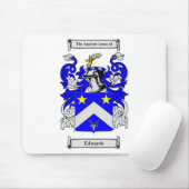 Edwards (englisches) Wappen Mousepad (Mit Mouse)