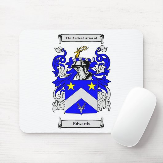 Edwards (englisches) Wappen Mousepad (Mit Mouse)