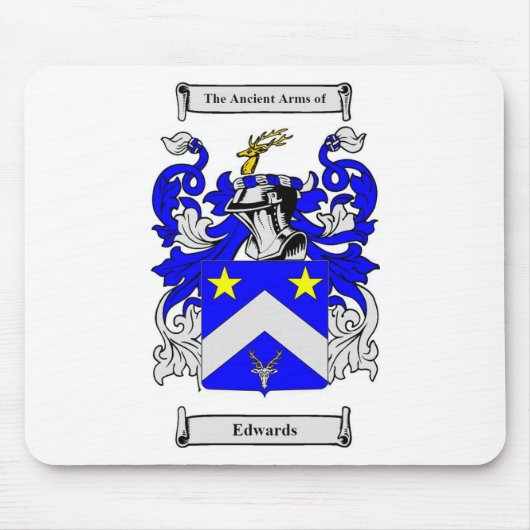 Edwards (englisches) Wappen Mousepad (Vorne)