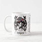 Edwards Familien-Wappen eine Tasse (Links)
