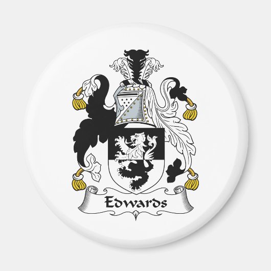 Edwards Familienwappen Magnet (Vorne)