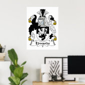 Edwards Familienwappen Poster (Heimbüro)