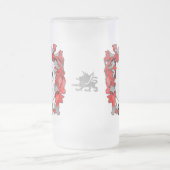 Edwards Familienwappen - Wales-Canada Mattglas Bierglas (Mittel)