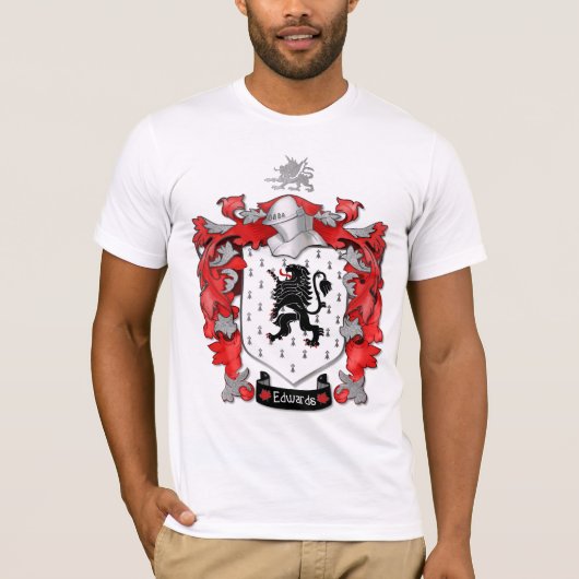Edwards Familienwappen - Wales-Canada T-Shirt (Vorderseite)