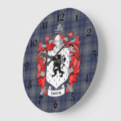 Edwards Family Crest - Wales Große Wanduhr (Winkel)