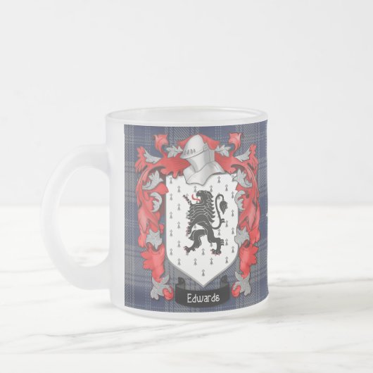 Edwards Family Crest - Wales Mattglastasse (Links)