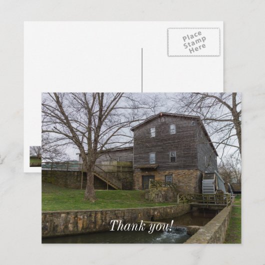 Edwards Mill Postkarte (Vorne/Hinten)