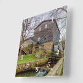 Edwards Mill Wall Clock Quadratische Wanduhr (Winkel)