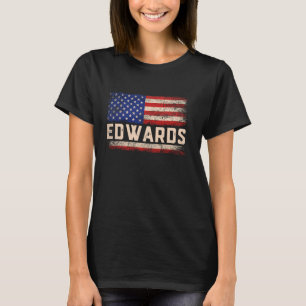Edwards Nachname Shirt Edwards Name American Flag