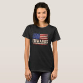 Edwards Nachname Shirt Edwards Name American Flag (Vorne ganz)