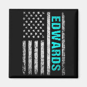 Edwards Name American Flag - Edwards Last Name Magnet (Vorne)