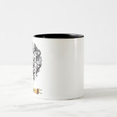 Edwards Wappen Zweifarbige Tasse (Mittel)
