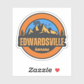 Edwardsville, Kansas Aufkleber (Blatt)