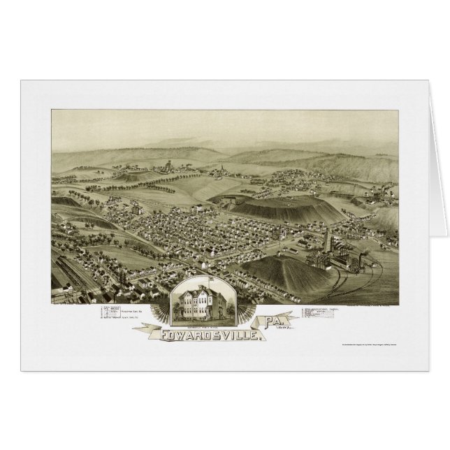 Edwardsville, panoramische Karte PAs - 1892 (Vorderseite (Horizontal))