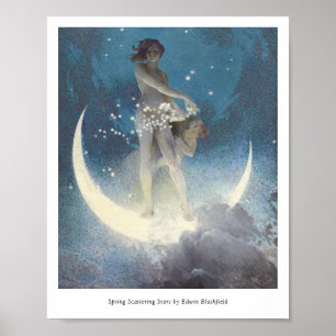 Edwin Blashfield Spring Scattering Stars Poster