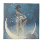 Edwin Blashfield Stars Scattering Art Nouveau Fliese (Vorderseite)