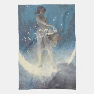 Edwin Blashfield Stars Scattering Art Nouveau Geschirrtuch