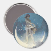 Edwin Blashfield Stars Scattering Art Nouveau Magnet (Vorderseite/Rückseite)