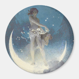 Edwin Blashfield Stars Scattering Art Nouveau Magnet