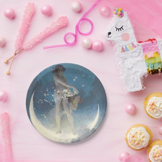 Edwin Blashfield Stars Scattering Art Nouveau Pappteller (Party)