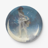 Edwin Blashfield Stars Scattering Art Nouveau Pappteller (Vorderseite)