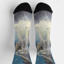 Edwin Blashfield Stars Scattering Art Nouveau Socken