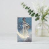 Edwin Blashfield Stars Scattering Art Nouveau Visitenkarte (Stehend Vorderseite)