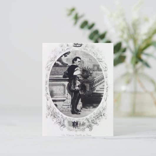 Edwin Booth als Iago Postkarte (Stehend Vorderseite)