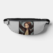 Edwin Gothic Black Bird Crow Grunge Bauchtasche (Ablage )