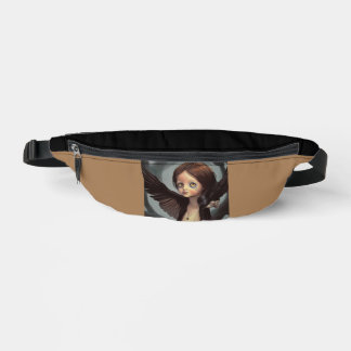 Edwin Gothic Black Bird Crow Grunge Bauchtasche