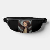 Edwin Gothic Black Bird Crow Grunge Bauchtasche (Ablage )