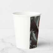 Edwin Gothic Black Bird Crow Grunge Pappbecher (Rechts)