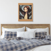 Edwin Gothic Black Crow Grunge Leinwanddruck (Insitu (Schlafzimmer))