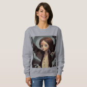 Edwin Gothic Black Crow Grunge Sweatshirt (Vorne ganz)