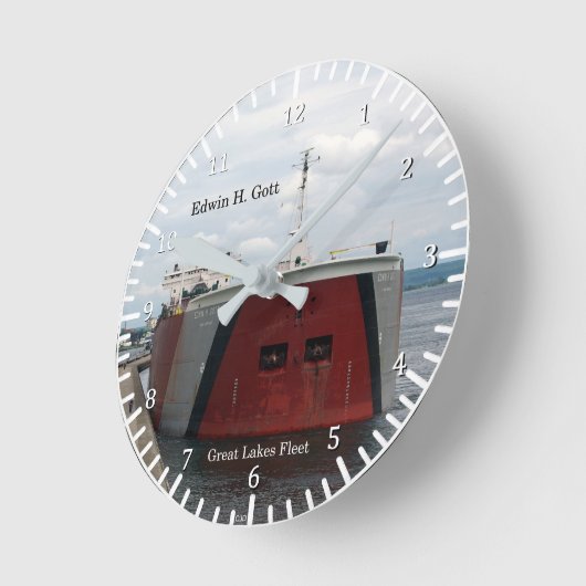 Edwin H. Gott clock Runde Wanduhr (Winkel)