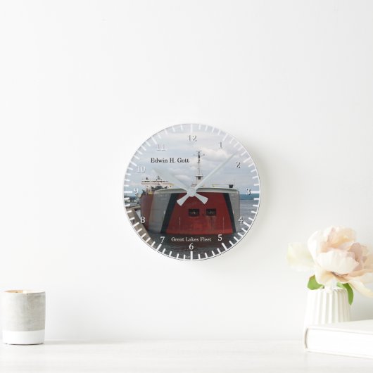 Edwin H. Gott clock Runde Wanduhr (Zuhause)