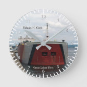 Edwin H. Gott clock Runde Wanduhr (Vorderseite)