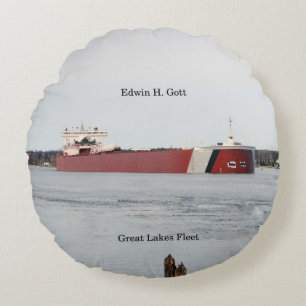 Edwin H. Gott rundes Kissen