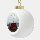 Edwin H. Gott Soo Ball oder Schneeflocke Keramik Kugel-Ornament (Rechts)